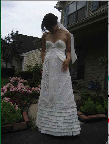 Toilet Paper Wedding Gowns